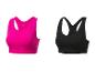 Crivit sportbeha's: roze en zwart.
