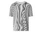 T-shirt met korte mouwen met witte en zwarte verticale strepen