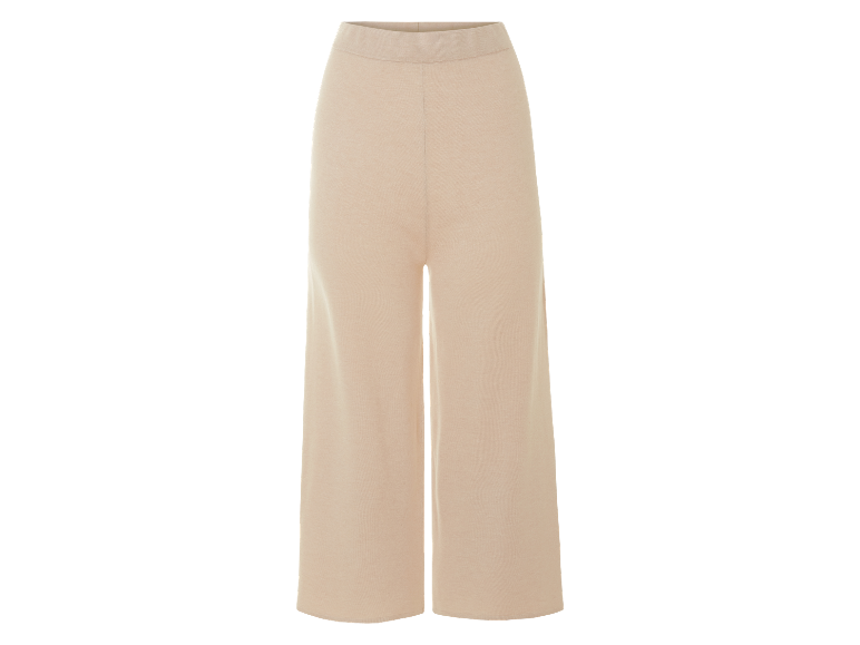 Beige wijde broek.