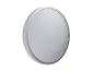 Ronde plafondlamp met een wit frame en een matte diffuser.