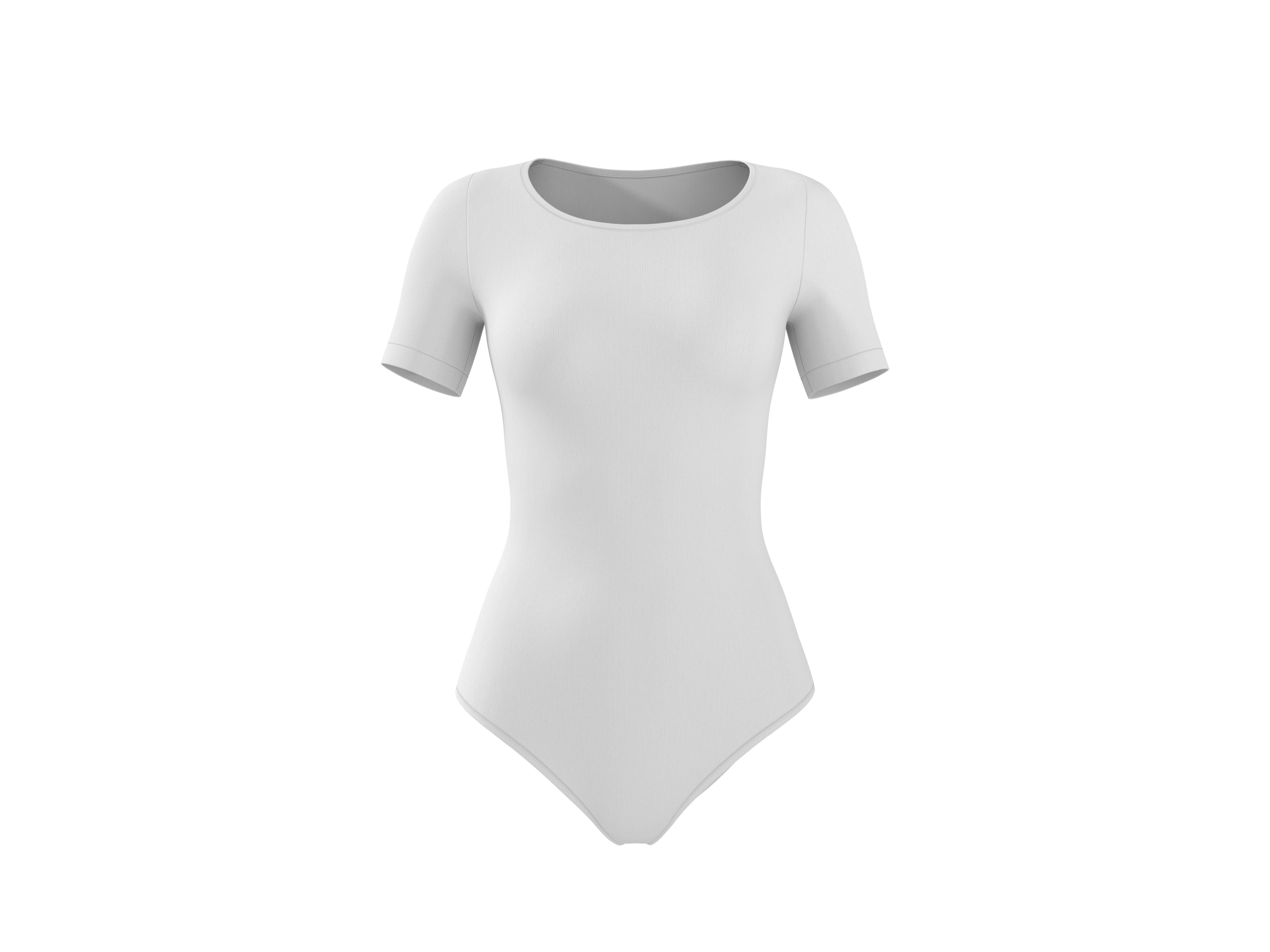 ESMARA Corrigerend dames bodyshirt, seamless (Wit, XL (48/50))