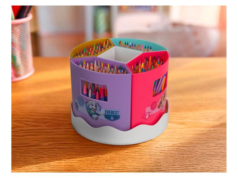 Paw Patrol draaibare kleurpotloden organizer.