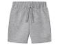 Grijze kinder sweatshorts met trekkoord in de taille.