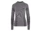 Grijs Spyder shirt met lange mouwen en getextureerde panelen.
