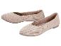 Paar lichtbeige gebreide ballerina's