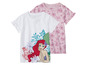 Twee Disney Prinses Ariel T-shirts met ruches.