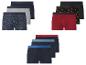 Set herenboxershorts in diverse kleuren en patronen, waaronder effen en met krakelingprint.