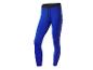 Blauwe sportlegging met zwarte tailleband en trekkoord