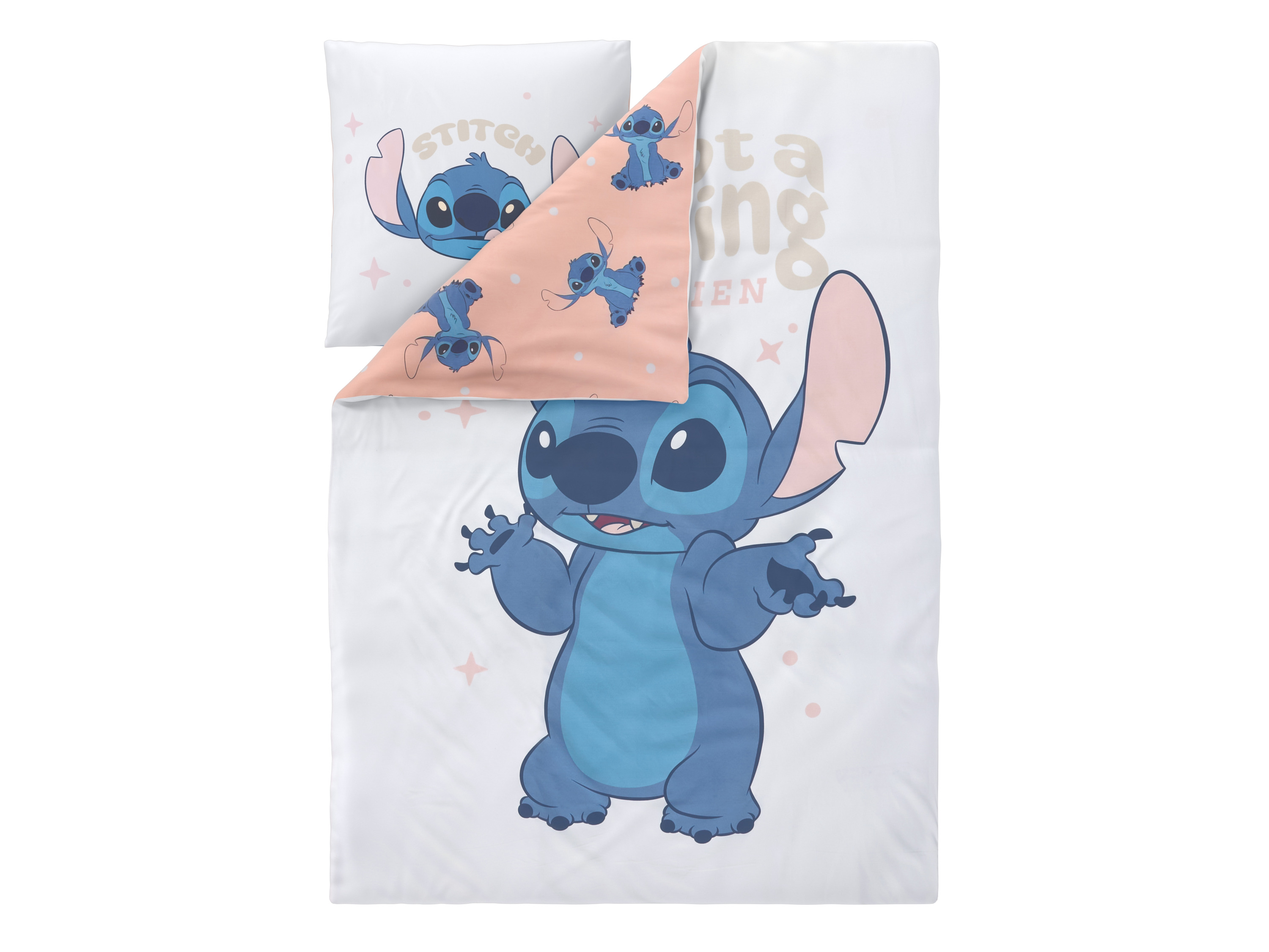 Kinder dekbedovertrek 140 x 200 cm - Disney (Beige)