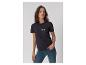 Donker T-shirt met opdruk en jeans voor dames