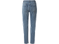 Lichtblauwe damesjeans, achteraanzicht.