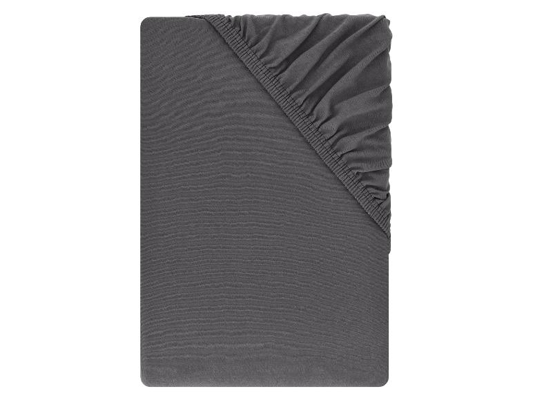 Grijs hoeslaken met elastiek