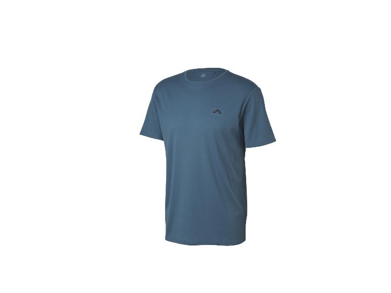Blauw sport T-shirt met korte mouwen voor heren.