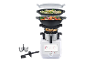 Monsieur Cuisine Smart stoomkoker: stapelbare kommen voor het bereiden van vlees, groenten en aardappelen.