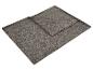 Grijze fleece deken met bladpatroon