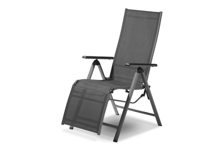 Ga naar volledige schermweergave: LIVARNO home Aluminium relaxstoel Houston zilver /grijs - afbeelding 6