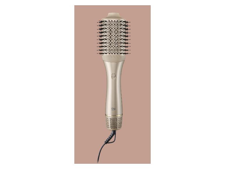 Gouden Cien Beauty roterende haarborstel met zwart snoer.