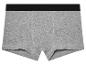 Grijze boxershorts met zwarte tailleband.