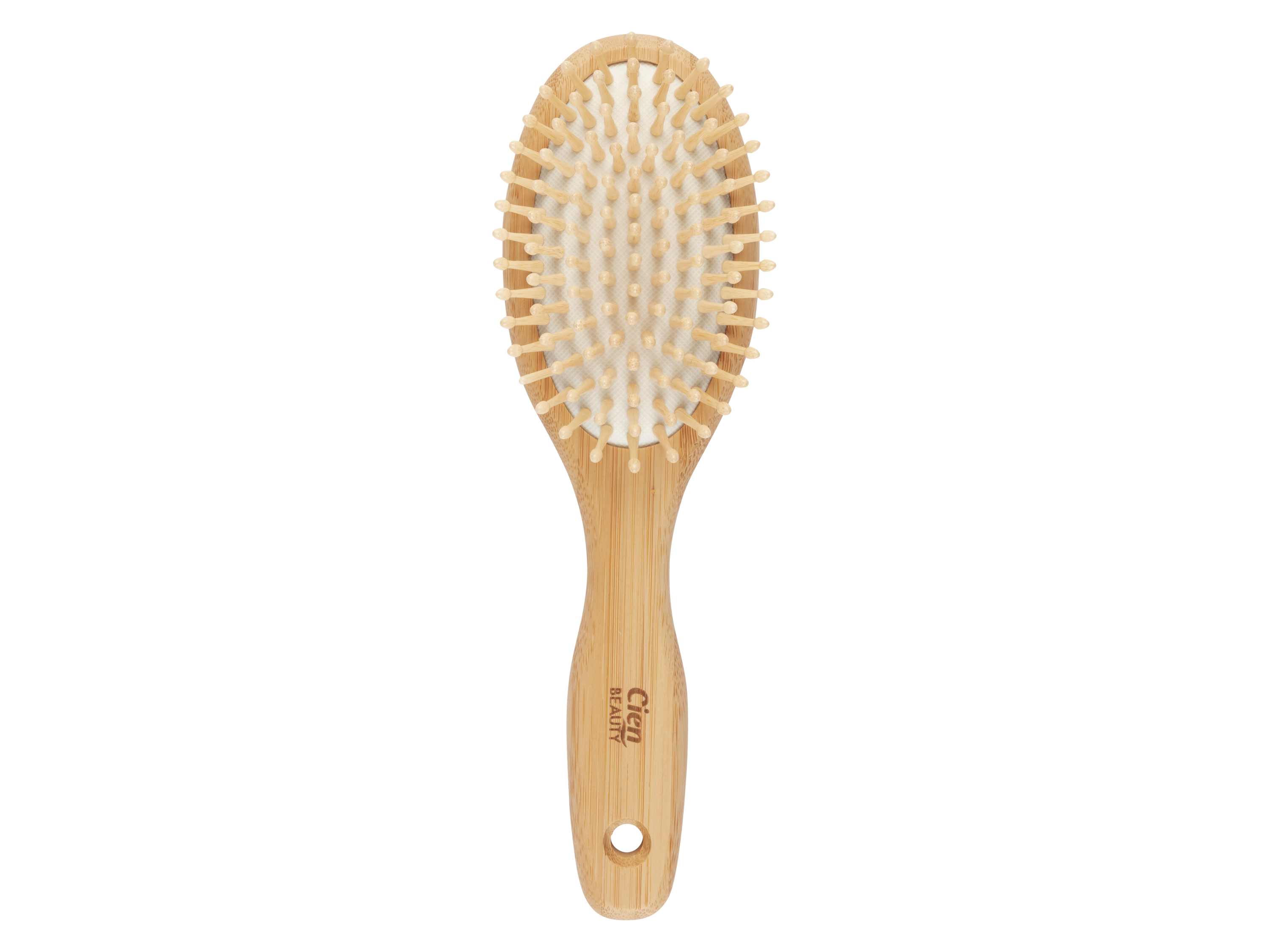 CIEN Beauty Bamboe haarborstel (ovaal met massageharen)