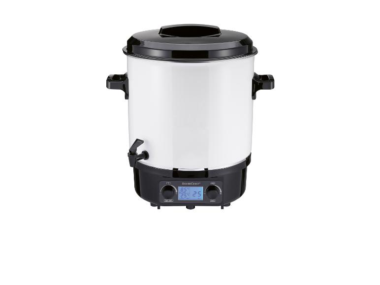 Witte SilverCrest elektrische waterkoker met timer.