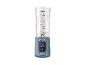 Draagbare blender met een doorzichtige beker met maatverdeling en een blauwe basis met start/stop-knop.