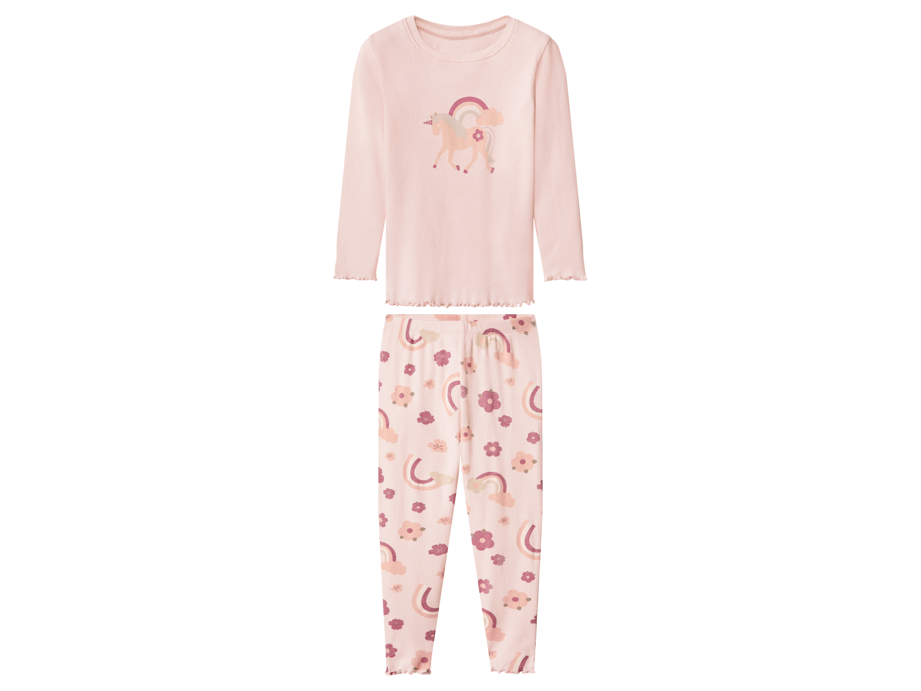 lupilu Geribde kinder pyjama (Lichtroze, 122/128)