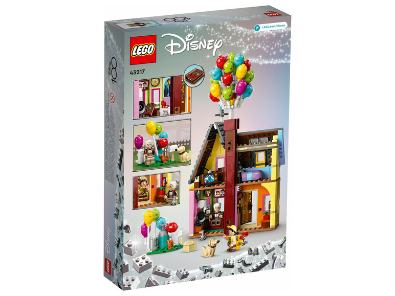 Lego Disney Up huis met ballonnen en minifiguren.