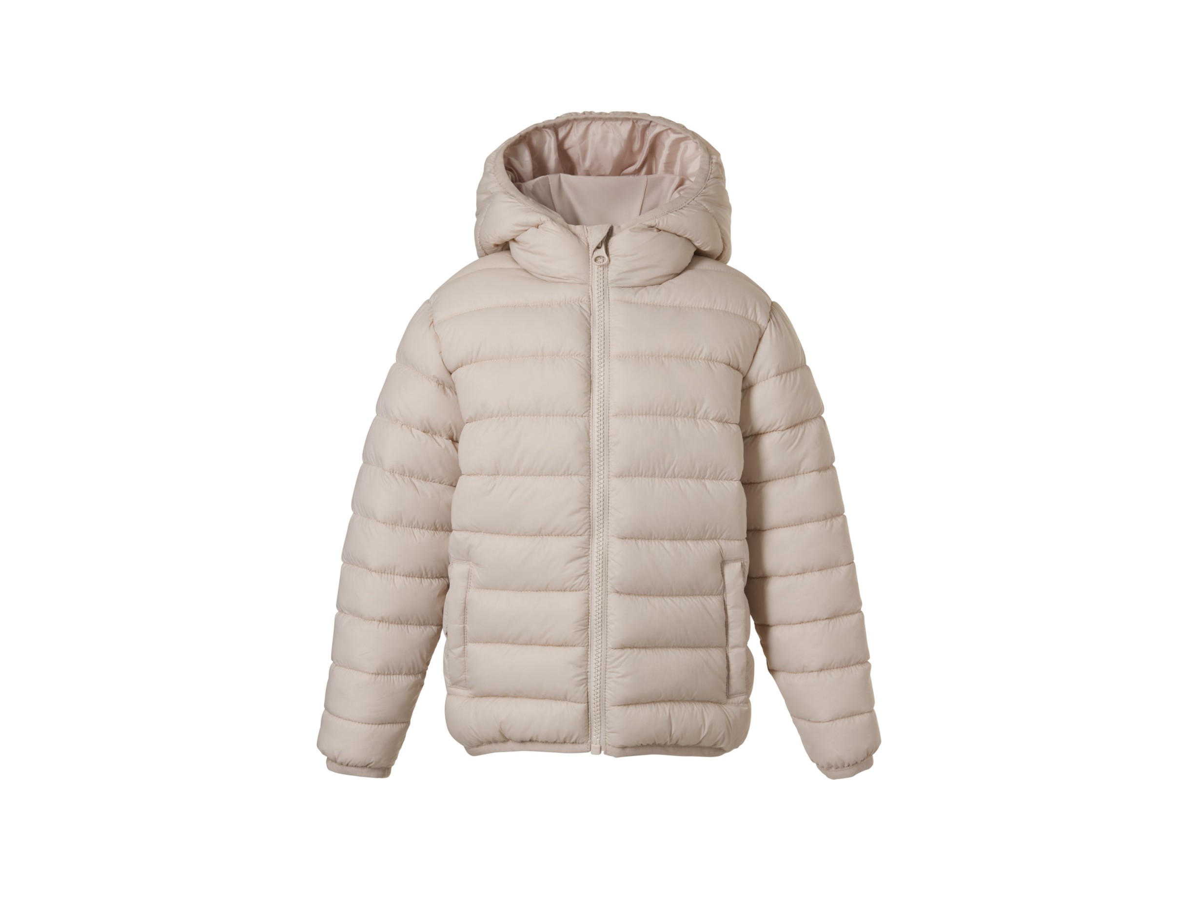 LUPILU Kinder jas lightweight, met capuchon (Beige, 98/104)