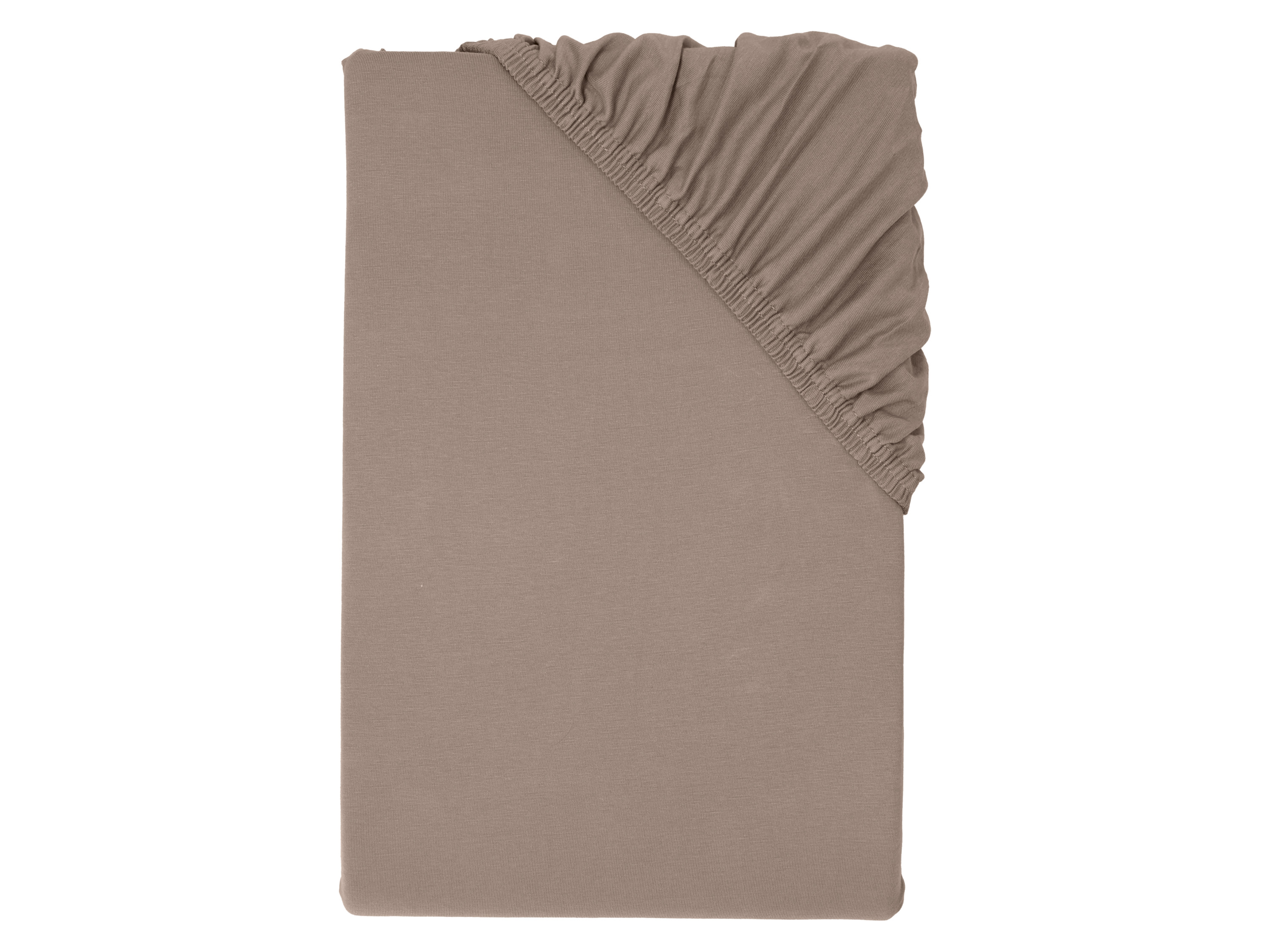 LIVARNO Jersey hoeslaken 90-100 x 200 cm (Bruin)