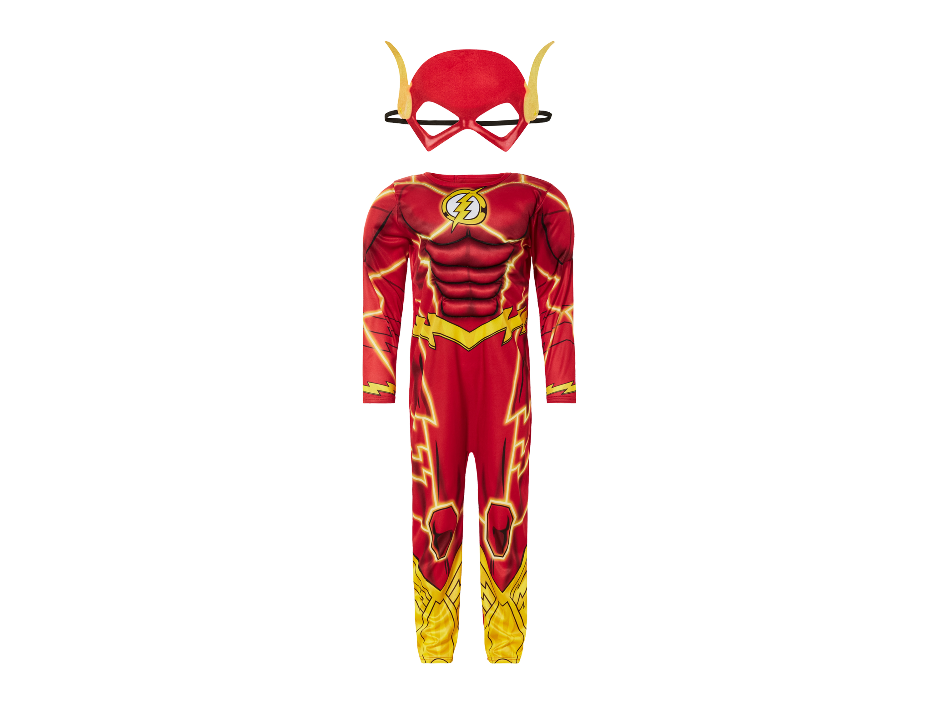 Kinder carnavalskleding (Flash, 122/128 (6-8 jaar))