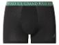 Zwarte boxershort met groene tailleband met de tekst 'GRAND POLO U.S.'