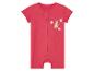 Roze baby romper met rits, otter print.