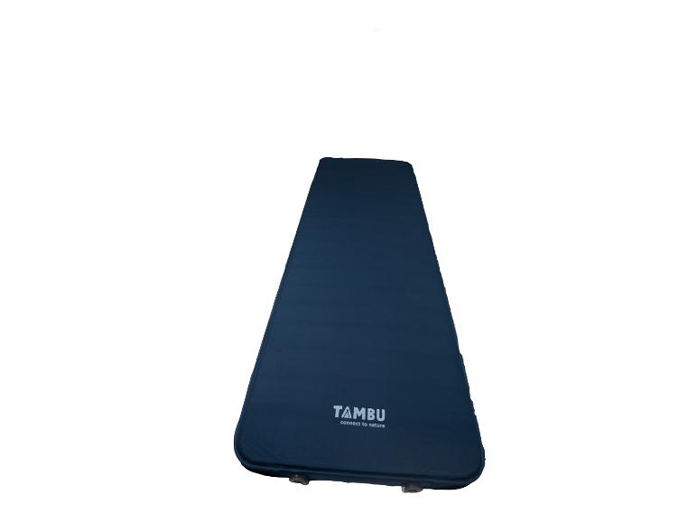 Tambu donkerblauwe campingmatras voor connectie met de natuur.