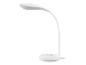 Witte, moderne bureaulamp met LED-verlichting.