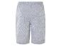 Donkerblauw-wit gestreepte shorts voor kinderen.