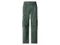 Groene cargobroek voor heren met elastische taille en zijzakken.