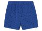 Blauwe shorts met opengewerkte details voor meisjes.