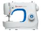 Witte en blauwe Singer M3205 naaimachine.