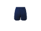 Donkerblauwe jogging shorts.