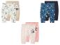 Drie sets baby leggings: met Winnie de Poeh, Mickey Mouse en Minnie Mouse ontwerpen.