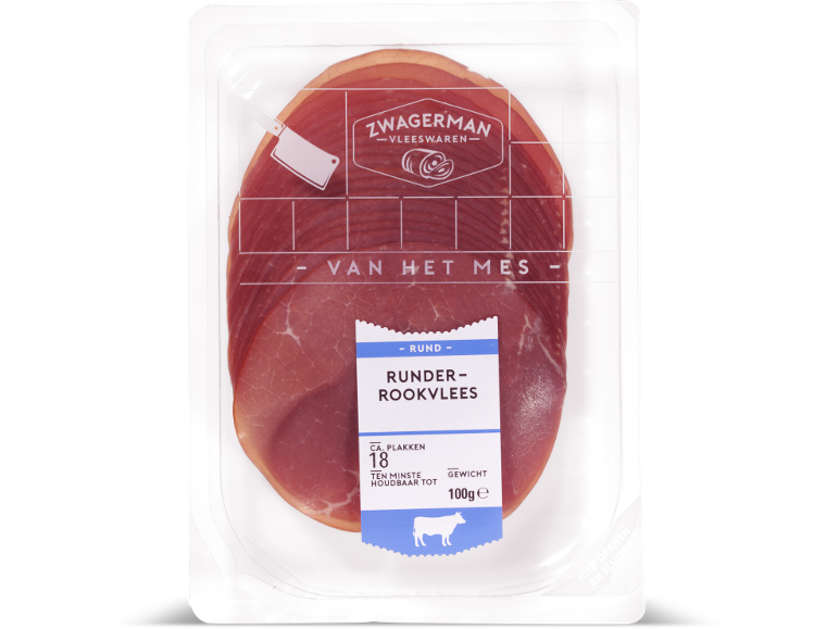 Zwagerman runderrookvlees, 100 g