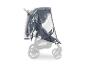 Kinderwagen met transparante regenhoes