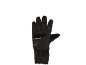 Zwarte winterhandschoen met verstelbare band en reflecterende details.
