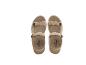 Beige Crivit sandalen met twee bandjes.