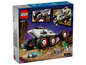Lego City ruimteschip met grote wielen en ruimtewezens.