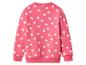 Roze kinder sweatshirt met wit madeliefjespatroon