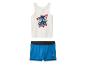 Wit hemd en blauwe boxershorts met Sonic The Hedgehog-thema.