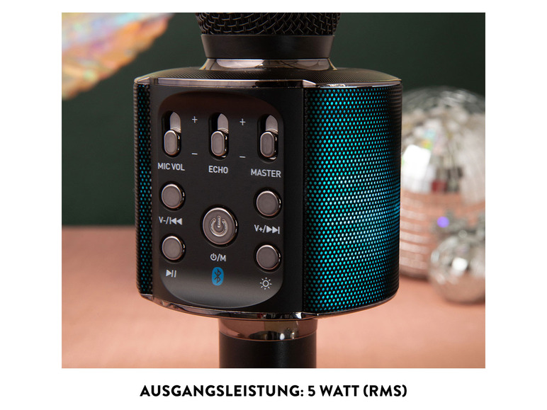 Ga naar volledige schermweergave: Lenco Karaoke-microfoon met Bluetooth BMC-180.2 - afbeelding 9