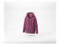 Paarse fleece hoodie met rits
