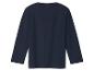 Donkerblauw kinder T-shirt met lange mouwen, achterkant
